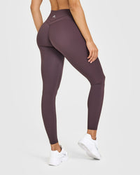 Unified High Waisted Leggings | Dark Umber Brown