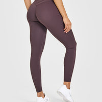 Unified High Waisted Leggings | Dark Umber Brown
