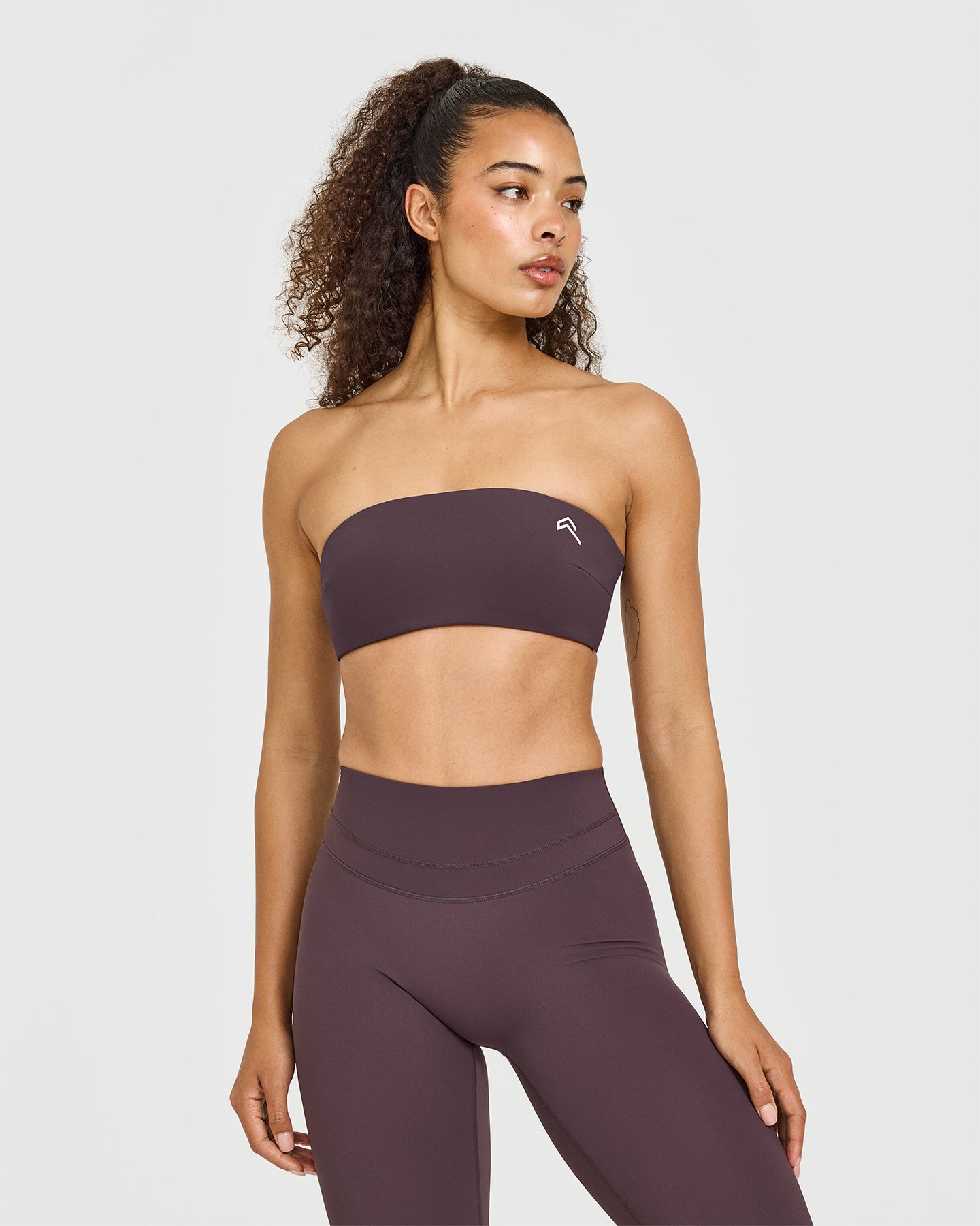 Unified Micro Bandeau Bralette | Dark Umber Brown