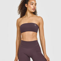 Unified Micro Bandeau Bralette | Dark Umber Brown
