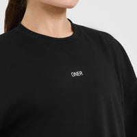 Raising The Bar Graphic Longline T-Shirt | Black