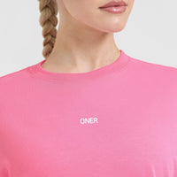 Raising The Bar Graphic Unisex T-Shirt | Peony Pink