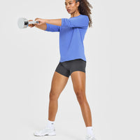 Go To Seamless Loose Long Sleeve Top | Glaucous Blue