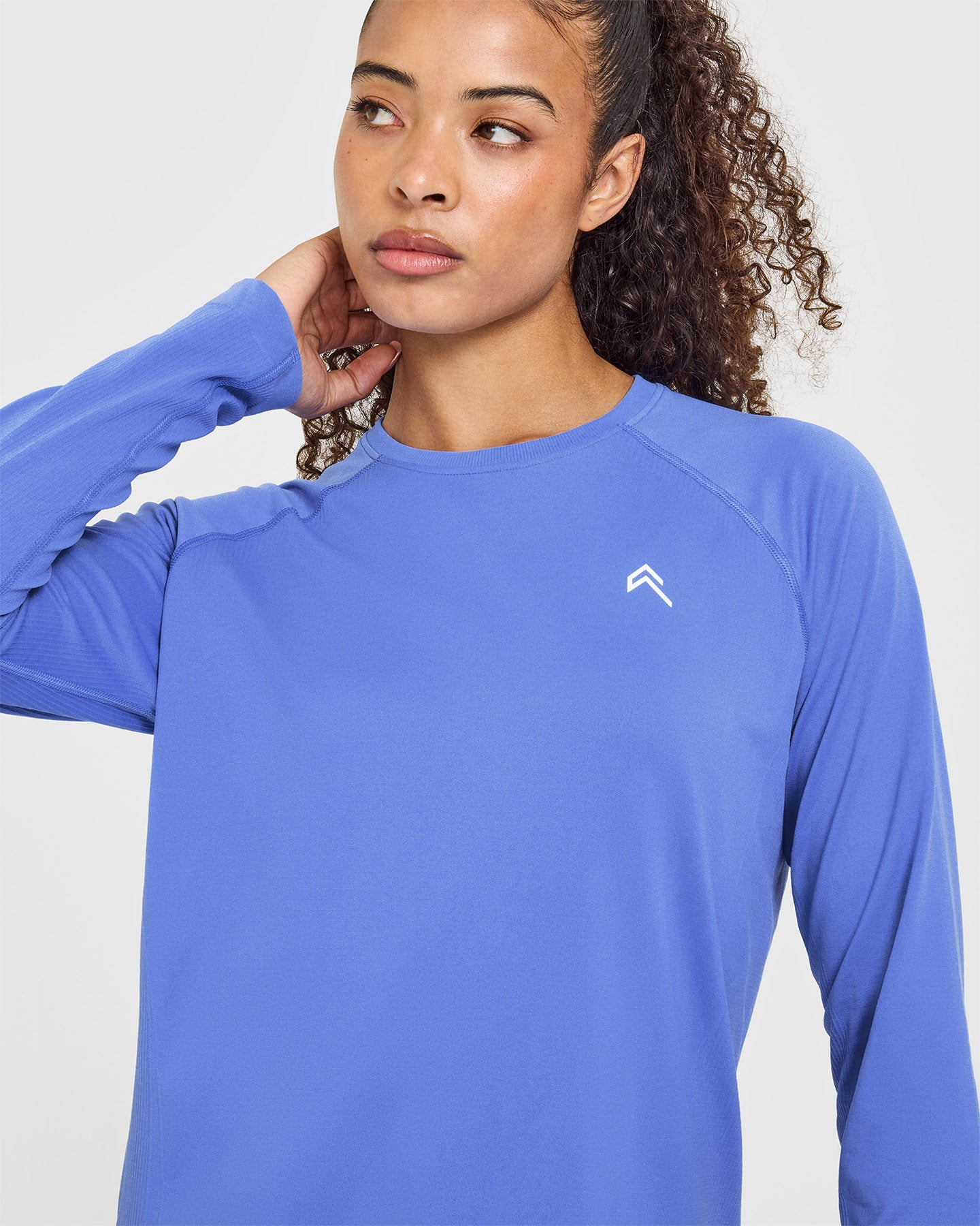 Go To Seamless Loose Long Sleeve Top | Glaucous Blue