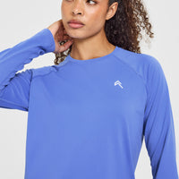 Go To Seamless Loose Long Sleeve Top | Glaucous Blue