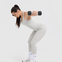 Timeless Square Neck Vest | Light Grey