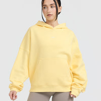 Raising the Bar Graphic Unisex Oversized Hoodie | Sherbert Yellow