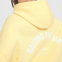 Raising the Bar Graphic Unisex Oversized Hoodie | Sherbert Yellow