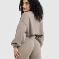 Raw Lounge Crop Sweatshirt | Minky
