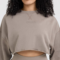 Raw Lounge Crop Sweatshirt | Minky
