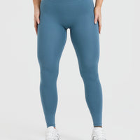 Timeless High Waisted Leggings | Moonstone Blue