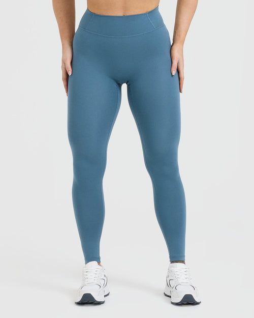 Oner Modal Timeless High Waisted Leggings | Moonstone Blue