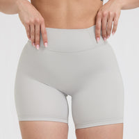 Timeless High Waisted Shorts 6" | Light Grey