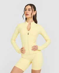 Timeless Jacket with White Logo | Sherbert Yellow