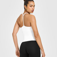 Timeless Square Neck Vest | White