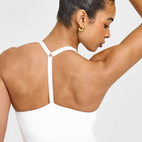 Timeless Square Neck Vest | White