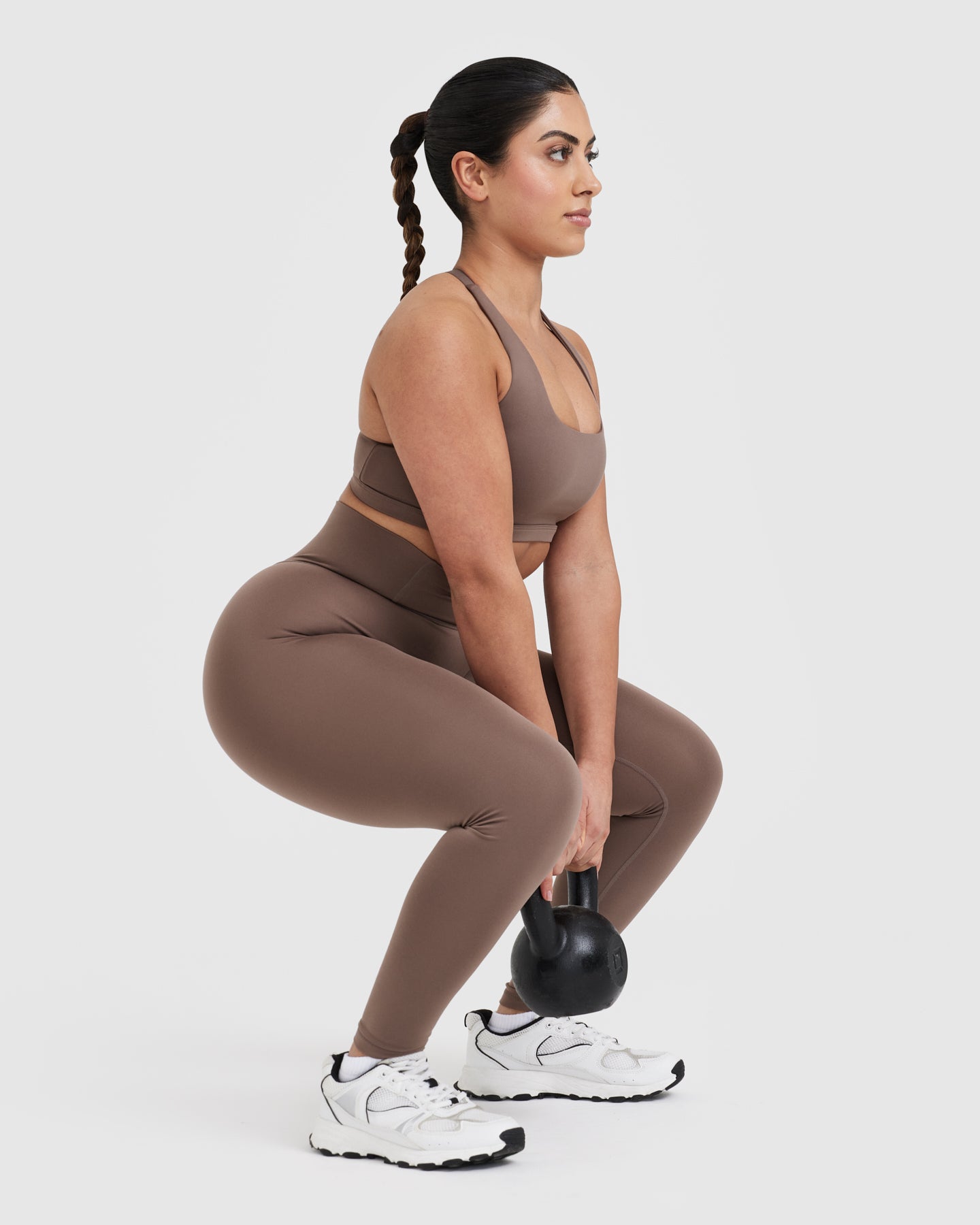 Timeless High Waisted Leggings | Cool Brown