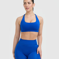 Timeless Square Neck Sports Bra | Cobalt