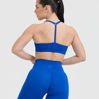Timeless Square Neck Sports Bra | Cobalt