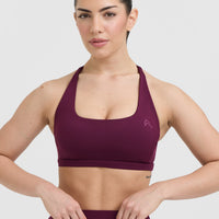 Timeless Square Neck Sports Bra | Ripe Fig