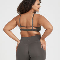 Timeless Strappy Bralette | Deep Taupe