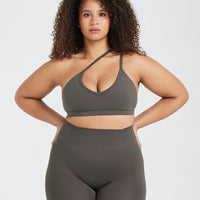 Timeless Strappy Bralette | Deep Taupe