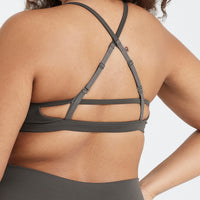 Timeless Strappy Bralette | Deep Taupe