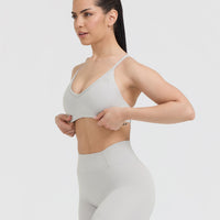 Timeless Strappy Bralette | Light Grey