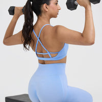 Timeless Strappy Bralette | Powdered Blue
