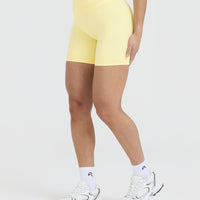 Unified High Waisted Shorts 6" | Sherbert Yellow
