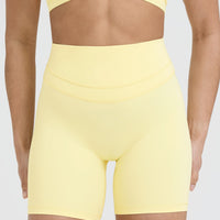 Unified High Waisted Shorts 6" | Sherbert Yellow