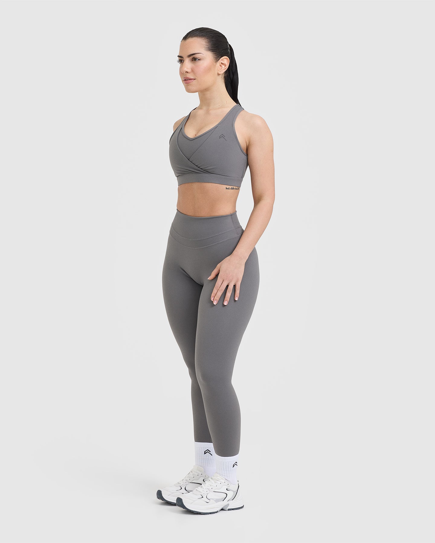 Unified Layered Sports Bra | Ash Grey