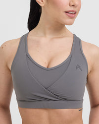 Unified Layered Sports Bra | Ash Grey