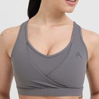 Unified Layered Sports Bra | Ash Grey