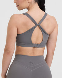 Unified Layered Sports Bra | Ash Grey