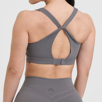 Unified Layered Sports Bra | Ash Grey