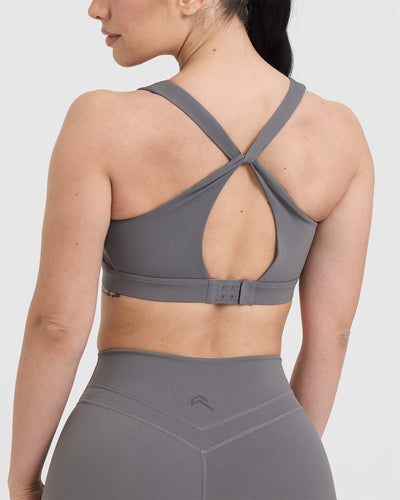 Unified Layered Sports Bra | Ash Grey