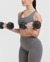 Unified Layered Sports Bra | Ash Grey