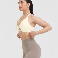 Unified Twist Sports Bra | Off White