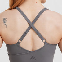 Unified V-Neck Cross Back Vest | Ash Grey