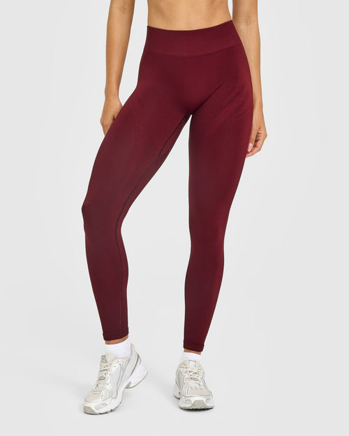 EnhanceLiftâ„¢ Seamless Leggings with White Logo | Rosewood