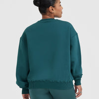 All Day Est 2020 Oversized Sweatshirt | Marine Teal