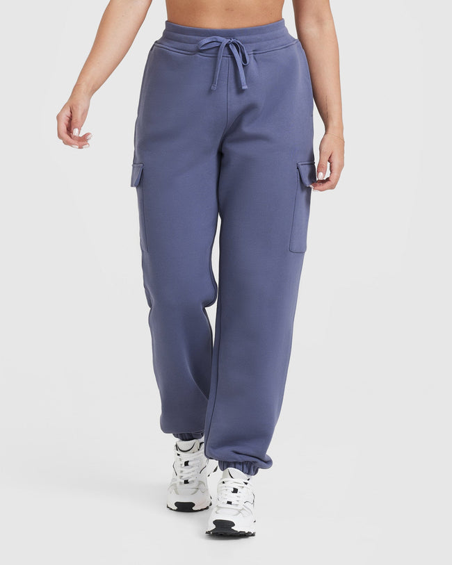 All Day Lightweight Cargo Joggers | Slate Blue