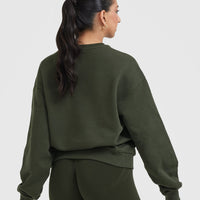 All Day Lightweight Oversized Sweatshirt | Khaki