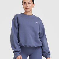 All Day Lightweight Oversized Sweatshirt | Slate Blue