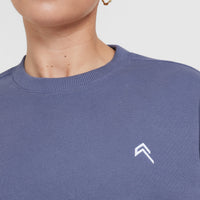 All Day Lightweight Oversized Sweatshirt | Slate Blue