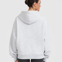 All Day Oversized Hoodie | Light Grey Marl