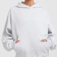 All Day Oversized Hoodie | Light Grey Marl