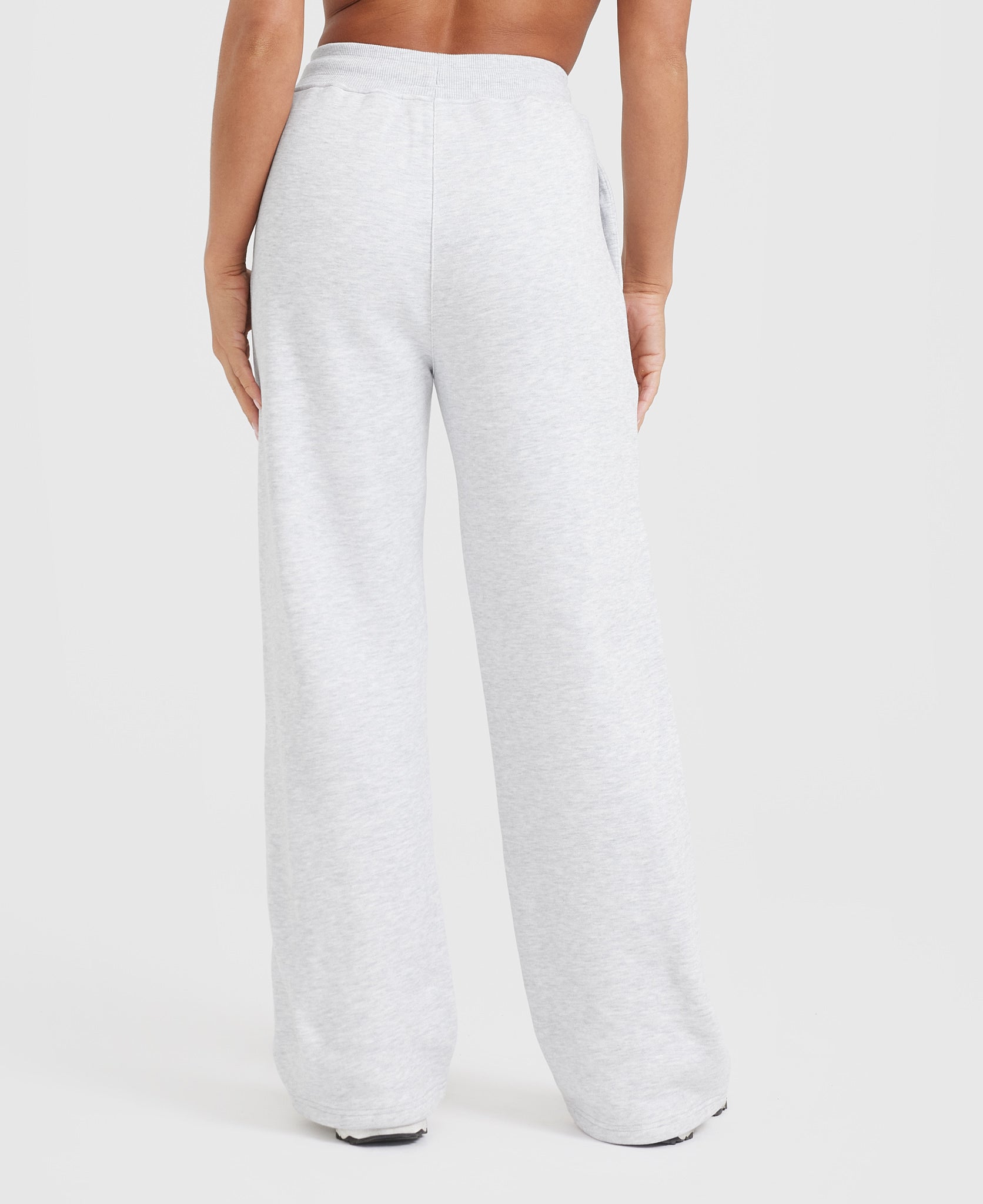 All Day Straight Leg Joggers | Light Grey Marl