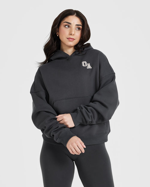 Oner Modal All Day Varsity Oversized Hoodie | Coal